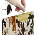 thumbnail image 7 of Coolnut Acrylic Clipboards with Low Profile Clip, A4 Standard Size 9" x 12.5" File Holder for Writing Drawing, Clip Boards for Doctors Offices, Cow Print Gifts, 7 of 7