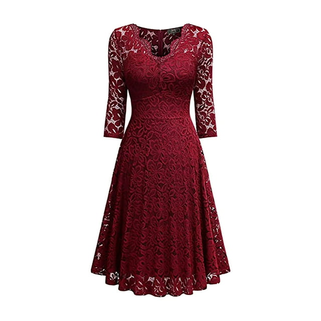 Ketyyh-chn99 Robes de Soirée pour Femmes Robe de Mariée Femme Mode Élégante Robe de Soirée pour Dames Rouge,G