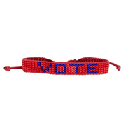 UBUNTU LIFE Red / Navy VOTE Woven Bracelet