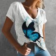thumbnail image 2 of Top casual de manga corta para mujer con cuello redondo y estampado de degradado sexy de verano Fridja  ghk5838, 2 of 5