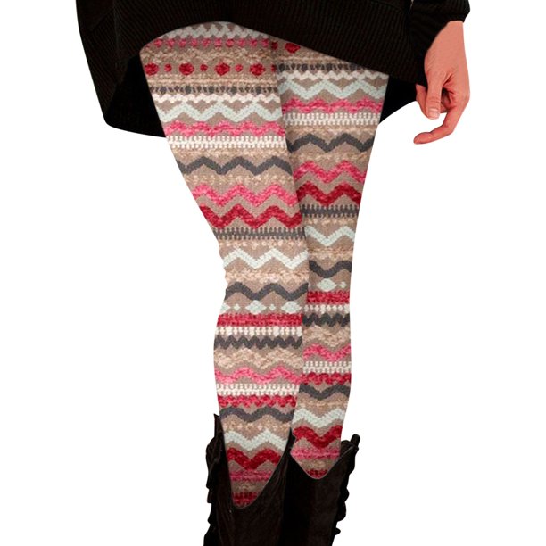 Gibobby Pantimedias Termicas Mujer Casual Comfort Prints Leggings Pantalones de yoga Pantalones largos(Rosa, XXL)