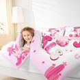 thumbnail image 4 of Feelyou Girly Pink Western Bedding Comforter Set for Kids, Cowgirl Cowboy Twin Comforter Sets, Princess Cactus Boots Reversible Bedding Set, Super Cozy Room Decor, 2 Pieces, 4 of 8