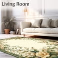 thumbnail image 2 of ODIKA 8'x10' Machine Washable Non-Slip Area Rug, Floral with Vintage Botanical Motifs High Traffic Rug, Ivory, 84071, 2 of 7