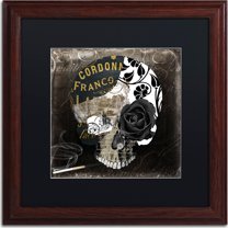 Trademark Fine Art "Paris Halloween II" Canvas Art by Color Bakery, Black Matte, Wood Frame