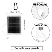 Solar Panels , Portable Solar Panel With USB Output, Lightweight Portable Solar Panel Solar Panel For Power Bank, Phone, Outdoor Camping Hiking Emergency, Portable Backup Power