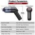 thumbnail image 6 of IC ICLOVER Handheld Vacuum Cleaner Cordless, Mini Rechargeable Hand Vacuum with Strong Suction, Wireless Portable Small Car Vacuum for Home Car Carpet Pet Hair, 6 of 7