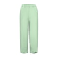 thumbnail image 5 of Women's Pants, Solid Elastic Loose Casual Pants, Daily Bottoms With Convenient Side Pockets, 5 of 5