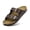 Dark Brown, variant on Men Women Adjustable Double Buckle Strap Sandals Comfortable Flat Summer Beach Slides Holiday Casual Dark Brown