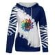 thumbnail image 1 of Moda mujer manga larga otoño camiseta impresión bolsillos con capucha blusa Tops Fridja fjkfkj8228, 1 of 5