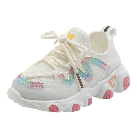 

Fsqjgq Baby Shoes Toddler Leather High Tops Baby Soft Up Shoes Toddler Breathable Kids Girls Lace Mesh Baby Shoes Boy Shoes Size 8 Baby Booties Mesh White 23