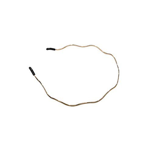 Aeyistry Retro Simplicidad Metal Big Wave Line Aro para el cabello Diademas onduladas Accesorios para el cabello de metal dorado Diademas multiusos Bandeau Diadema de moda