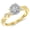 Yellow Gold, variant on 0.5 Carat Twisting Infinity Gold and Diamond Split Shank Pave Set Diamond Engagement Ring with a 0.37 Carat J-K I1 Center 14K Rose Gold Size:5
