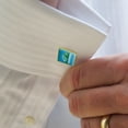 thumbnail image 2 of Gumby Be Flexible Stretching Yoga Square Cufflink Set - Silver or Gold, 2 of 6