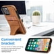 thumbnail image 4 of ZHAOCHENG Funda tipo cartera compatible con iPhone14Pro Max 6,7 pulgadas, [soporte] [ranuras para tarjetas] cubierta protectora de nobuk, soporte magnético expandible para teléfono celular a prueba de, 4 of 5