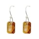 thumbnail image 4 of Juego de aretes y cadena con dije corte Esmeralda, plata mexicana ley .925, Topacio, 4 of 4