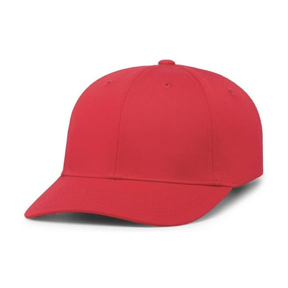 Pacific Headwear P208.040.OS Hybrid Snapback Dad Cap, Red - One Size