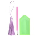 thumbnail image 4 of Bookmark, Easy To Operate Faux Leather Soft Edge Book Marks Cultivate Patience With Tassel For Books For Adults Elephant Pattern, 4 of 8