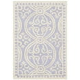 thumbnail image 4 of SAFAVIEH Cambridge Leslie Geometric Wool Area Rug, Lavender/Ivory, 10' x 14', 4 of 11