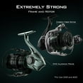 thumbnail image 3 of KastKing Kapstan Elite Saltwater Spinning Reel -3000 Size, 55 lbs Drag, CNC Aluminum Body, 3 of 10