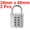 Silver Tone, variant on Unique Bargains 8-Digit Combination Padlock Push Button Locks for Locker Furniture Silver Tone 2Pcs