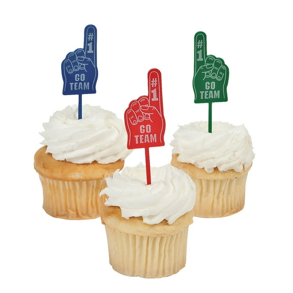 #1 Fan Finger Picks (25pc) - Party Supplies - Serveware & Barware - Picks & Stirrers & Parasols - 25 Pieces