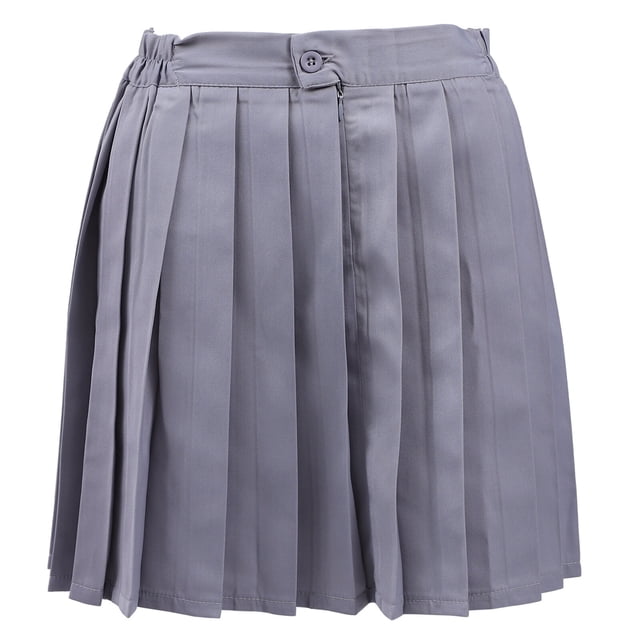 KAKOWELY Falda plisada de cintura alta para graduación, uniforme escolar para niñas.