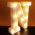 thumbnail image 2 of SHIBA-LED Letter Lights Alphabet Light Up Sign Night Light for Home Party Wedding Decoration (N), 2 of 4