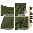 thumbnail image 5 of Fantaslook Capri Pants for Women Wide Leg Sweatpants Harem Palazzo Baggy Pants with Pockets, 5 of 7