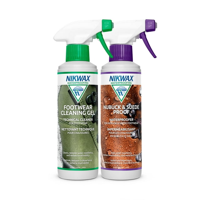 Gel limpiador y spray nubuck Suede Proof Nikwax 600 ml Duo
