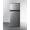 Black, variant on Summit 19" Wide Refrigerator/Freezer - Stainless Look