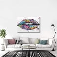 thumbnail image 4 of HFDF Graffiti Wall Art Colorful Wall Art Lips Decor Lip Art Graffiti Art Graffiti Decor Graffiti Wall Decor Lips Wall Art Graffiti Art Wall Decor Lips Poster for Girls Room Decor 16x12inch Framed, 4 of 6
