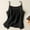 Black, variant on White Tank Top Woman with Built in Bra Ribbed Tank Tops for Women Racerback Women's New Summer Pure Suspenders Linen Solid Color on The Outside To Wear Literary and Retro Thin Loose Suspenders Vest M