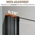 thumbnail image 6 of Sunny Shower Matte Black Bifold Pivot Swing Frameless Shower Door 32 in.W x 72 in.H, 6 of 10