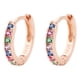 thumbnail image 1 of Charm Small Huggie Hoops Pendientes para mujer Cartílago Dainty Rainbow Cubic Zirconia Silver Color Ear Rings Fashion Party Jewelry Tan Jianjun unisex, 1 of 2