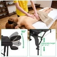 thumbnail image 5 of YRLLENSDAN Massage Tables Portable, Lash Bed Tattoo Table Folding Massage Table Saloniture Massage Table Height Adjustable Memory Sponge 2 Fold PU Bed Carry Case, 5 of 7