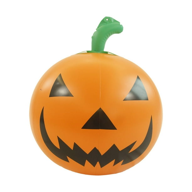 Decoración de calabaza de Halloween, adorno de bola de calabaza inflable, PVC decorativo, naranja bonita para césped, vacaciones en interiores, Acción 40x53cm