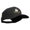 thumbnail image 5 of Cursive San Fransico Sign Embroidered Solid Cotton Twill Prostyle Cap - Black OSFM, 5 of 5