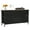 Black, variant on CL.HPAHKL 8 Drawer Fabric Dresser, Chest of Drawers with Wood Top for Bedroom, Black