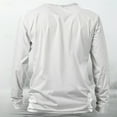 thumbnail image 4 of Men's Christmas Santa Print Shirt Long Sleeve Crewneck Pullover Top for Party White XL, 4 of 4