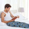 thumbnail image 5 of Hirioo Astronaut for Men's PJ Pajama Pants Sleep Pants Men's Home Trousers with Pockets,S-3XL-Small, 5 of 6