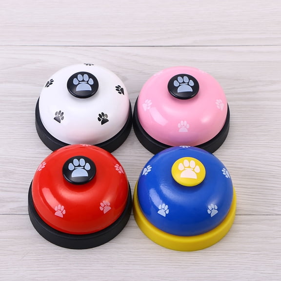 UPOUART 2pcs Dog Potty Training Bell Iron Red Flat and Wide Button for Pet Owners