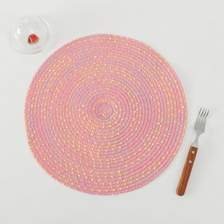 

Meizhencang Place Mat Nordic Style Anti-scalding Cotton Yarn Home Woven Table Protective Mat Coaster Kitchen Supplies