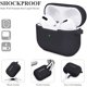 thumbnail image 4 of AirPods Pro, Compatible con Fundas AirPods Pro 2019 Funda de Silicona Líquida [LED Frontal Visible y Carga Inalámbrica] [con Mosquetón] Protección Híbrida Cubierta a Prueba de Golpes,Negro, 4 of 5