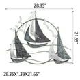 thumbnail image 2 of Homebeez Metal Sailboat Wall Decor, 3D Nautical Ship Wall Sculptures, Metal Sailing Boat Coastal Decor School Home Hotel Living Room Bedroom Dining Room, 2 of 5