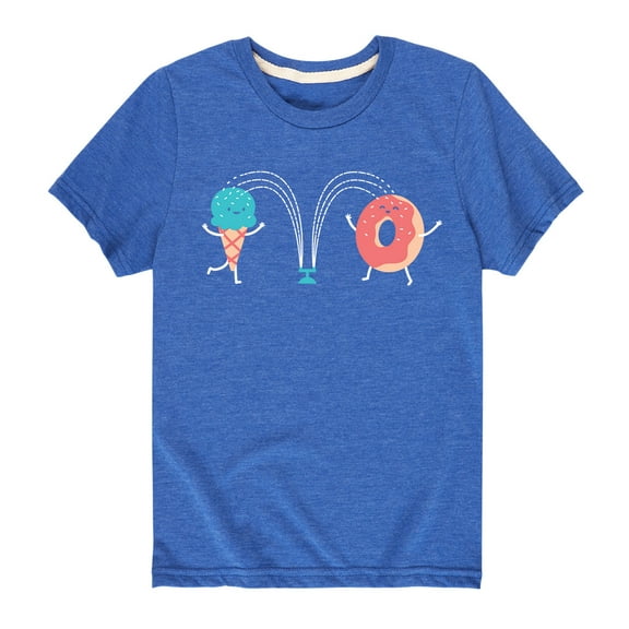 Instant Message - Ice Cream Donut Sprinkler - Boys Short Sleeve T-Shirt