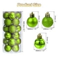 thumbnail image 2 of 24Pcs Bolas de Navidad Unique Bargains Adornos colgantes para árbol de Navidad verde lima, 2 of 7