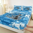 thumbnail image 3 of Homewish Sport Football Full Size Sheets 4-Piece for Teens Boys Girls,Ball Gamer Breathable Bed Sheets,Blue White Graffiti Lightweight Sheet Sets,Microfiber Bedroom Decor, 3 of 7