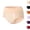54# Beige, variant on Women Mid Rise Lace Trim Underwear Wide Waist Stretch Soft Breathable Panties Daily Comfort Briefs Ginger XXL
