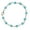 Blue, variant on 1928 Jewelry Women's Minimalist Fireball Pave Light Blue Crystal Linking Bracelet, 7.5"