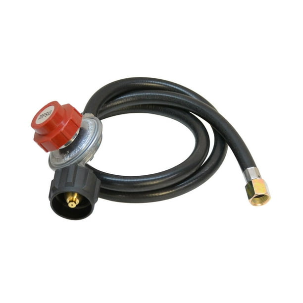 Propane Regulator High Pressure LPG BBq Gas Burner Stove Fryer 4 Ft Hose